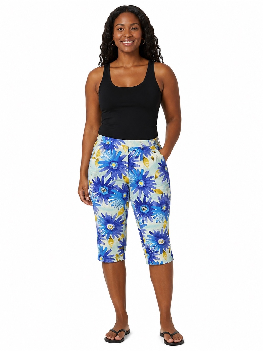 David Paul New York Floral Capri Pants – Women’s Size 2